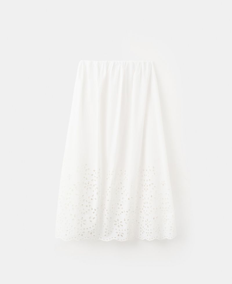 Women's Embroidered Details Midi Skirt