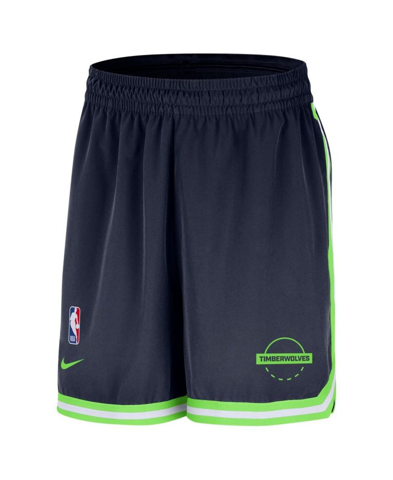 Men's Navy Minnesota Timberwolves Authentic Practice DNA Woven Performance Shorts