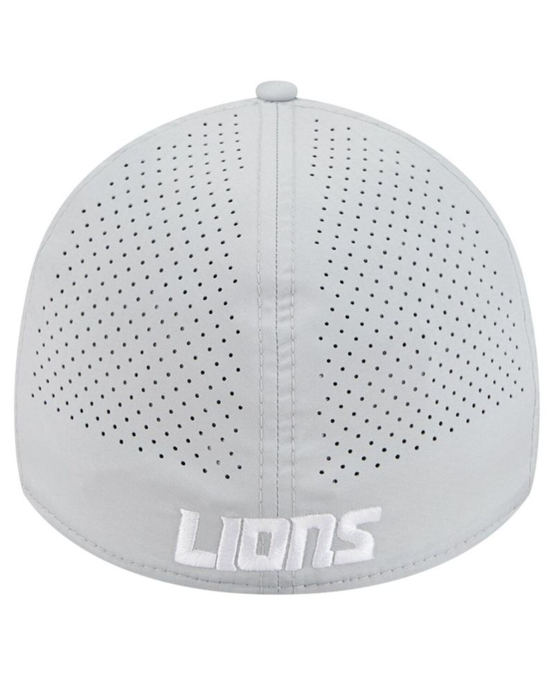 Men's Blue Detroit Lions Perforated 39THIRTY Flex Hat