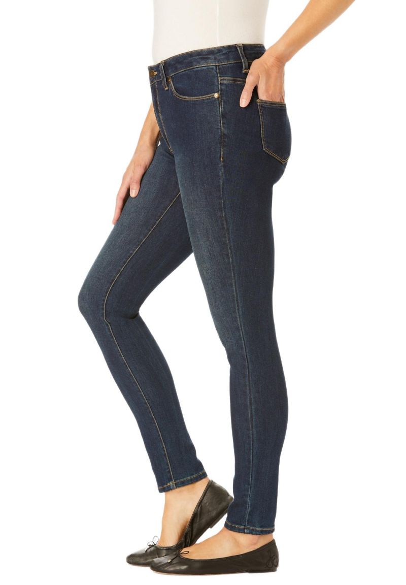 Women's Within Tall Slim-Leg Stretch Comfort Denim Five-Pocket Jeans
