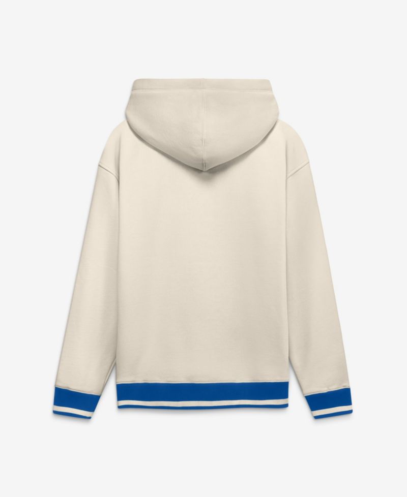 Men's Cream Buffalo Bills Chenille Heavyweight Fleece Hoodie