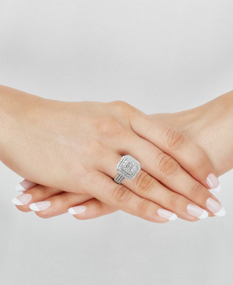 Macy's Diamond Ring (2 ct. t.w.) in 10k White Gold