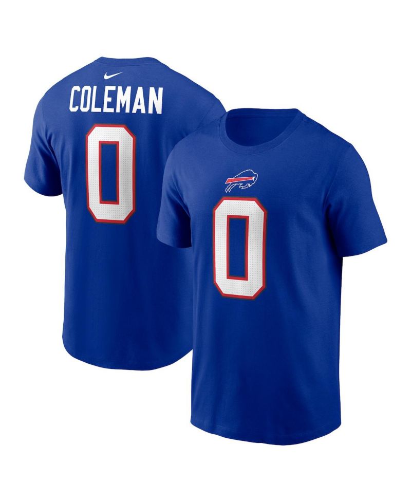 Men's Keon Coleman Royal Buffalo Bills 2024 NFL Draft Name & Number T-Shirt