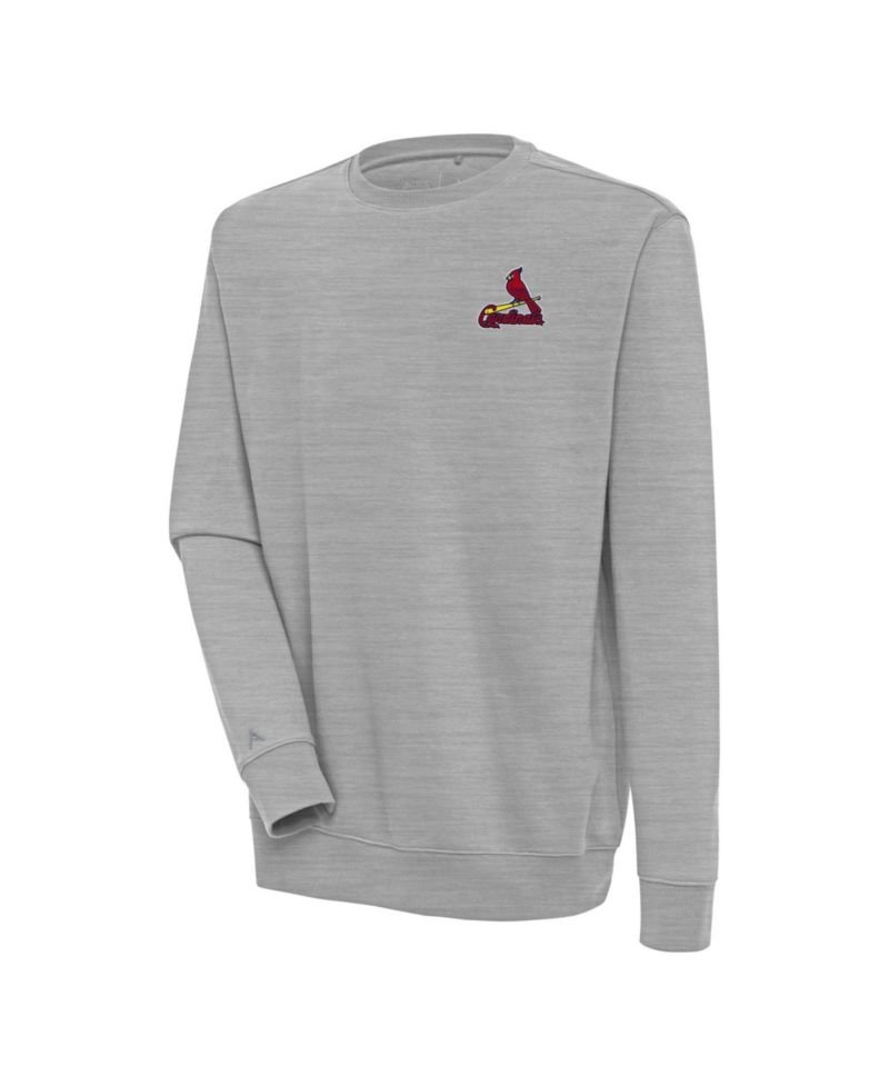 Men's Heather Gray St. Louis Cardinals Victory Pullover Sweatshirt