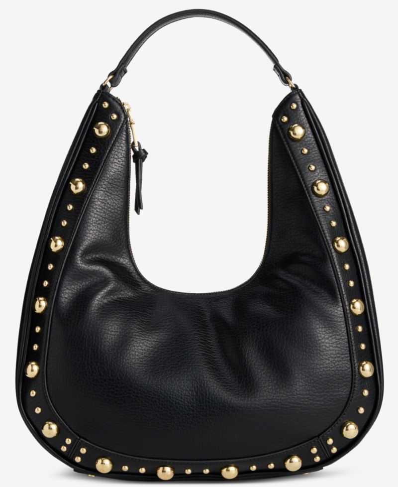 Kyel Studded Hobo Bag