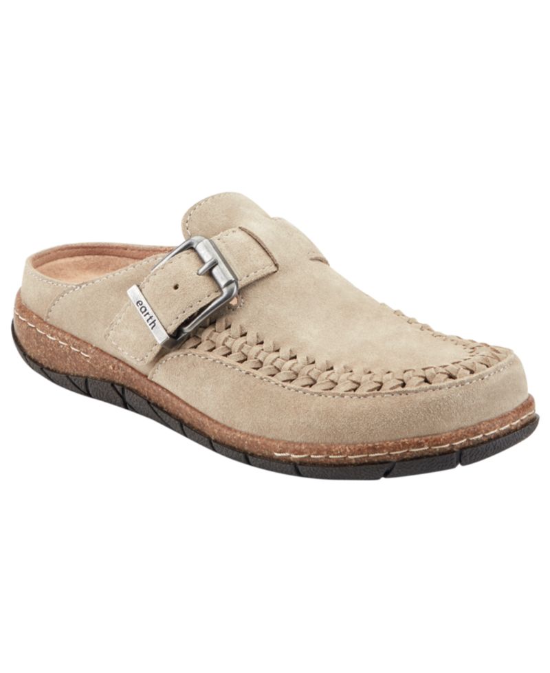 Women's Eileen Woven Suede Footbed Clogs