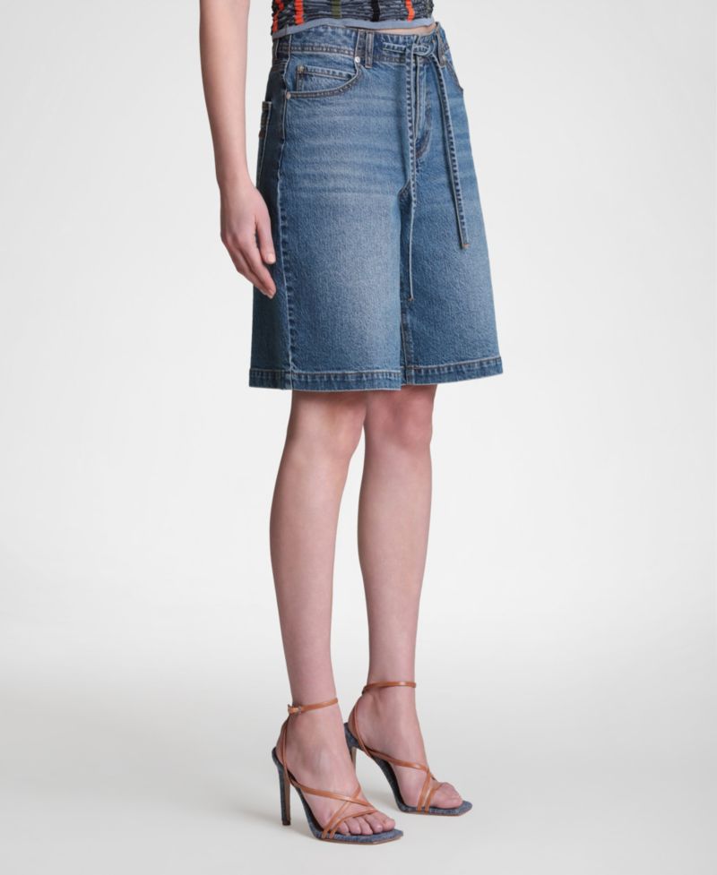 Women's Drawstring Mid-Rise Shorts