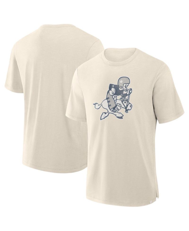 Men's Cream Dallas Cowboys Slub T-Shirt