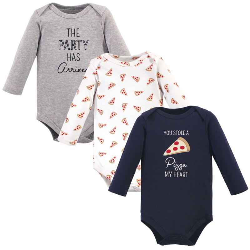 Baby Boys Cotton Long-Sleeve Bodysuit 3Pk