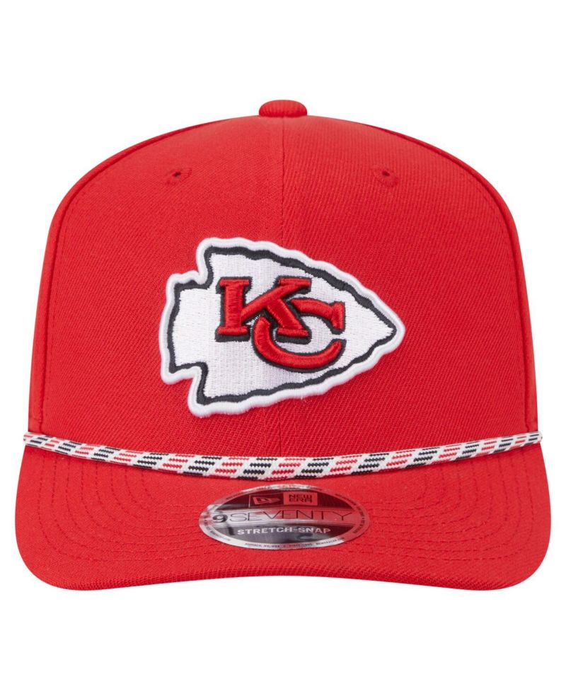 Men's Red Kansas City Chiefs Gameday Multi Rope 9SEVENTY Stretch-Snap Hat