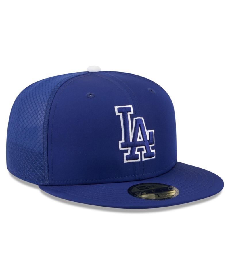 Big Boys and Girls Royal Los Angeles Dodgers Batting Practice 59FIFTY Fitted Hat