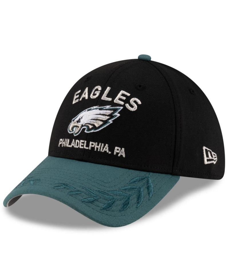 Men's Black/Green Philadelphia Eagles 2025 NFL Draft 39THIRTY Flex Hat