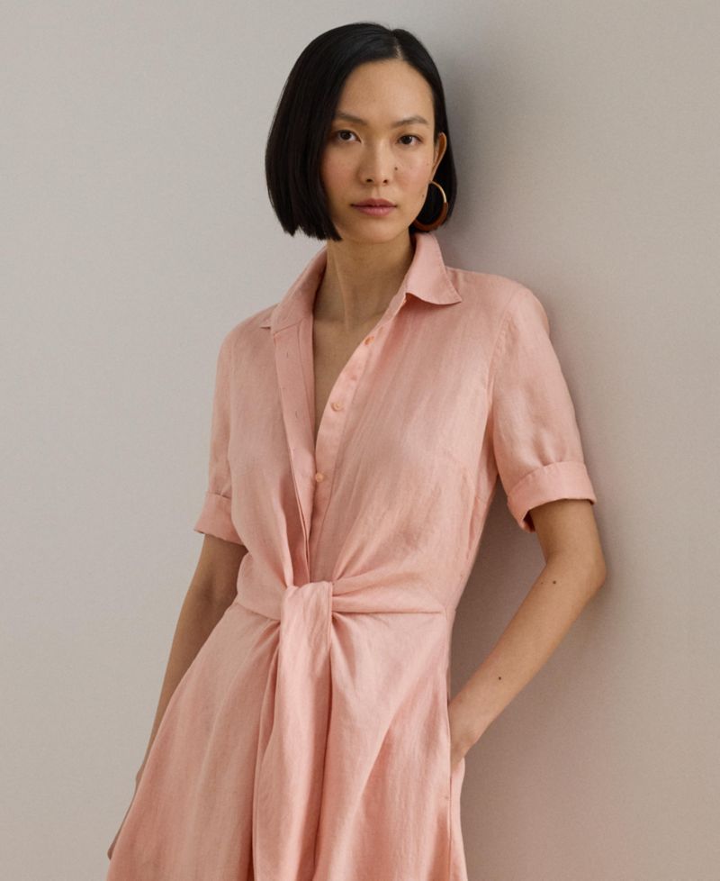 100% Linen Shirt Dress