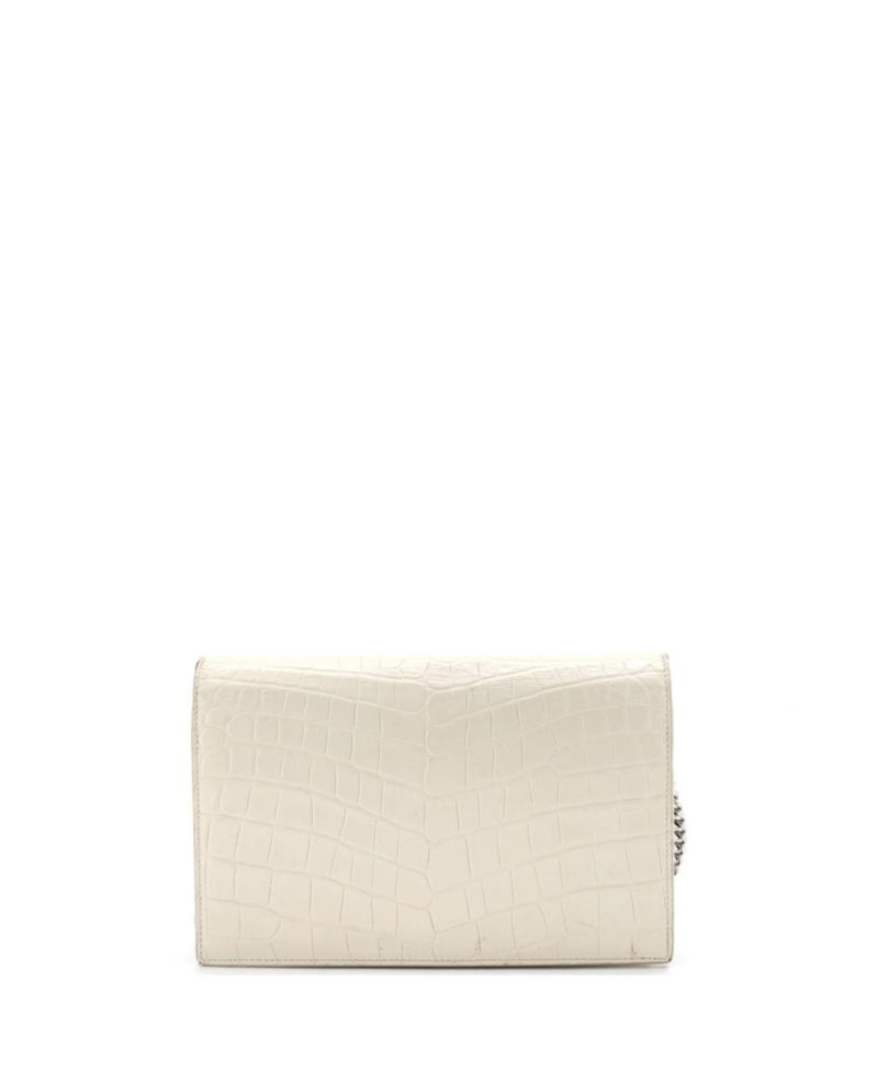 Uptown Chain Wallet Embossed Leather