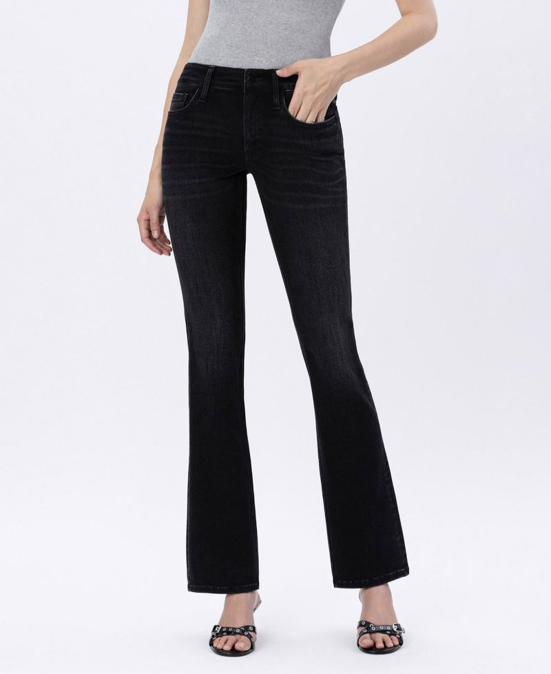 Women's Mid Rise Full Length Bootcut Jeans