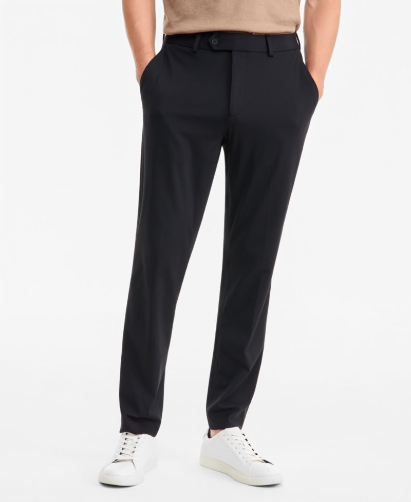 Men's Regular-Fit Everyday Pleated-Front Suit Pants, Macy's Exclusive
