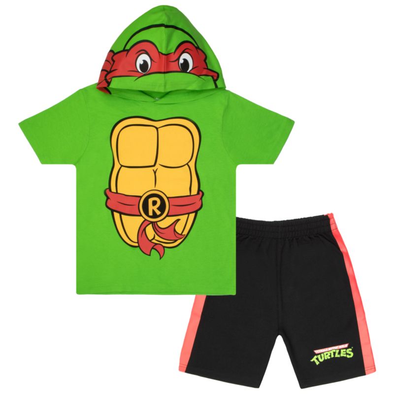 Big Boys Cosplay Hooded T-Shirt and Shorts Set