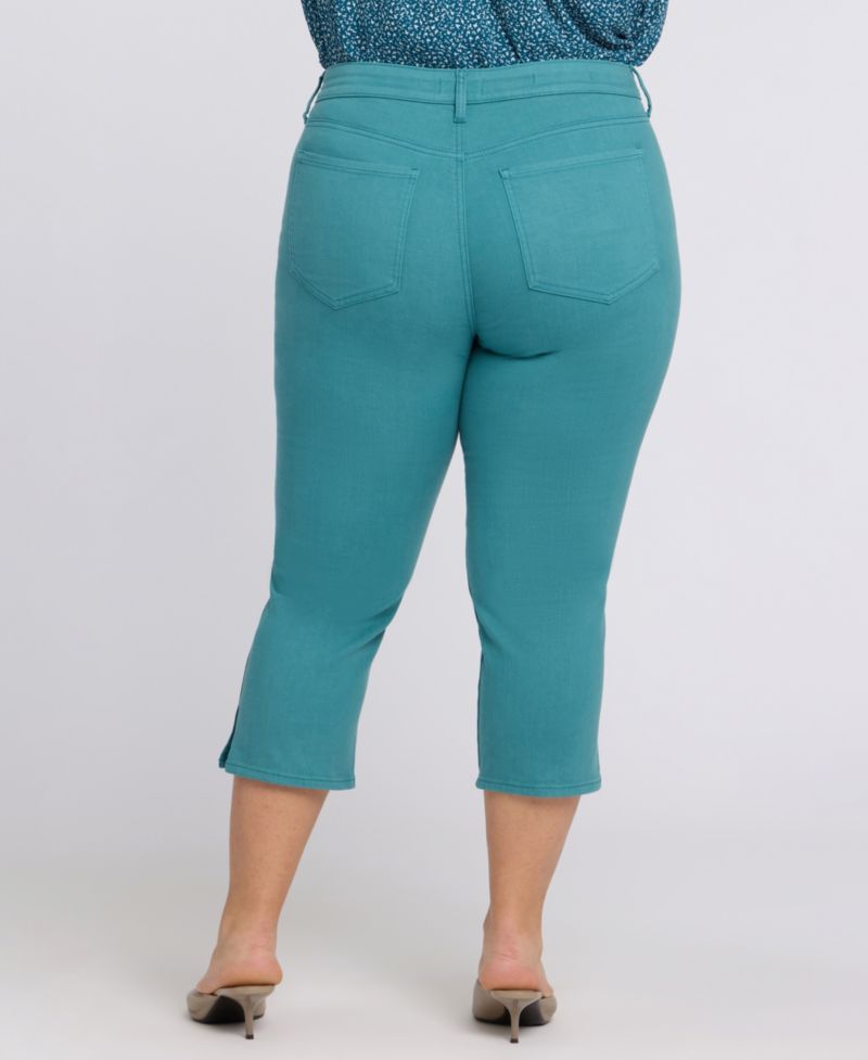 Plus Size Chloe Capri Jeans with Lift Tuck Technology in Cool Embrace Denim