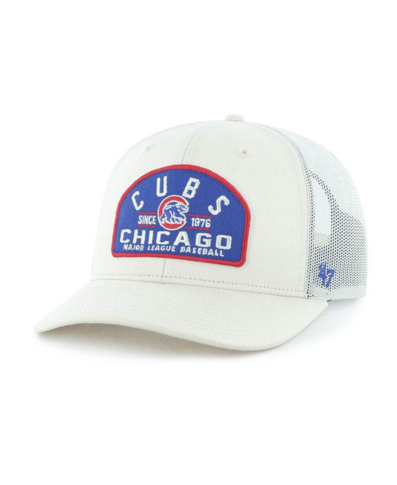 Men's Cream Chicago Cubs Leland Adjustable Trucker Hat