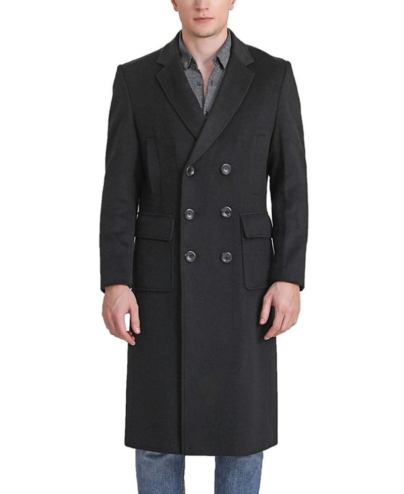 Men's Holmes Wool Blend Long Walking Coat