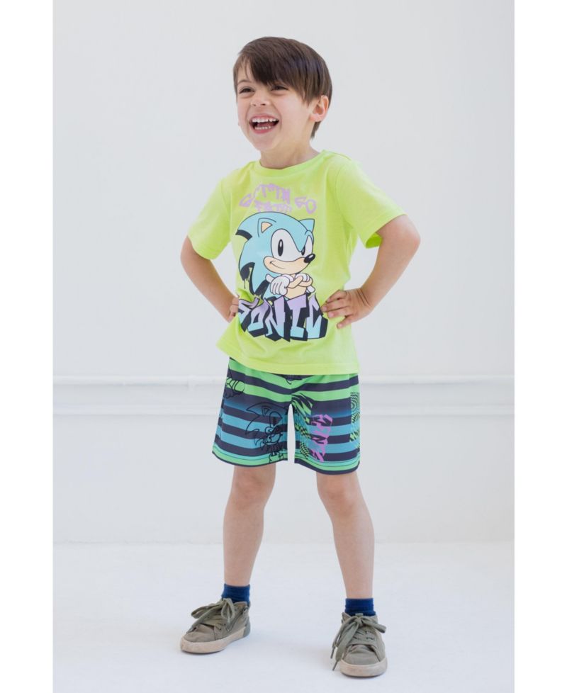 Boys' (4-20) Athletic 2-Piece T-Shirt and Shorts Set