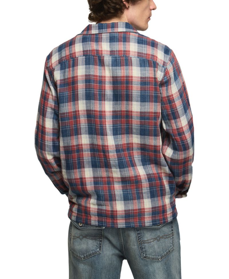 Men's Plaid Double Gauze Flannel Shirt
