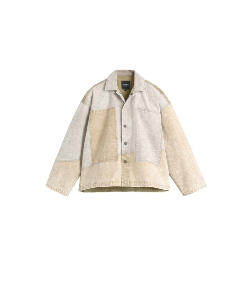 Men's Gradient patchwork jacket
