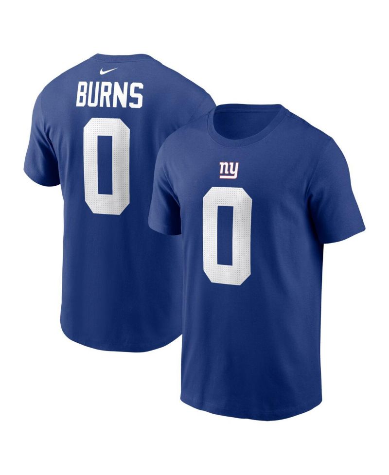 Men's Brian Burns Royal New York Giants Player Name & Number T-Shirt