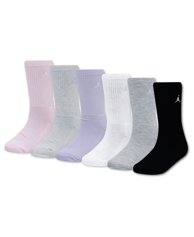 Everyday Essentials Big Kids 6-Pack Crew Socks