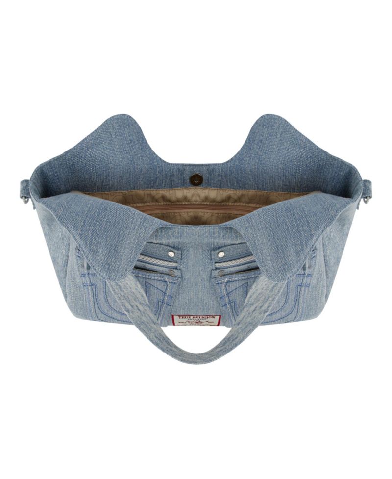 Women's Horseshoe Stitch Denim Satchel