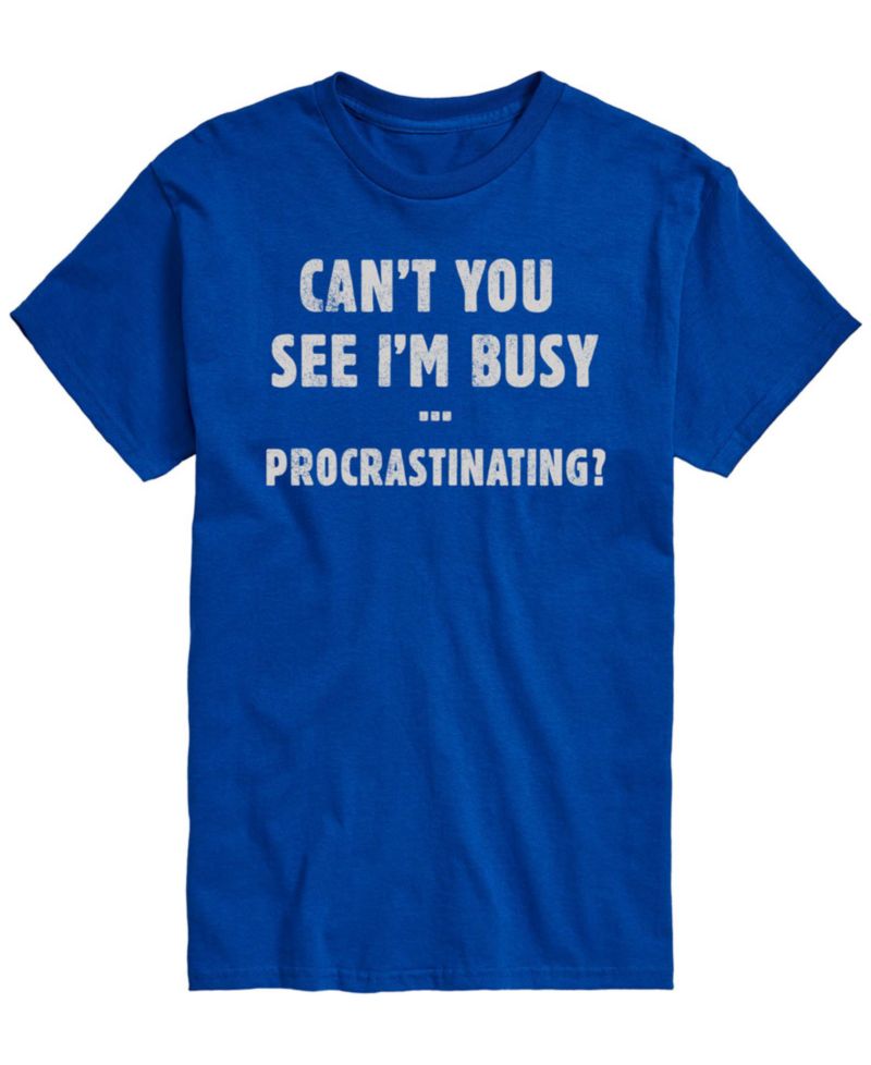 Men's Busy Procrastinating Short-Sleeve Graphic T-Shirt