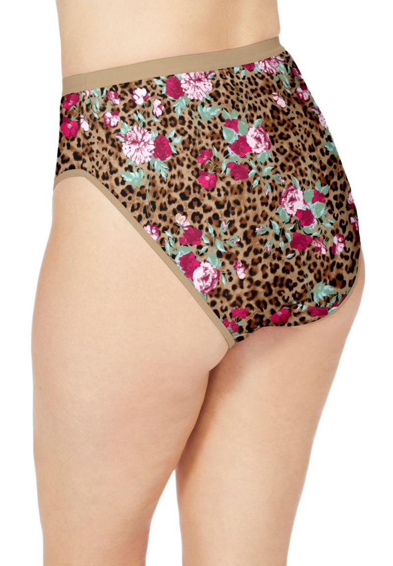 Women's Hi-Cut Cotton/Spandex Panty 3-Pack