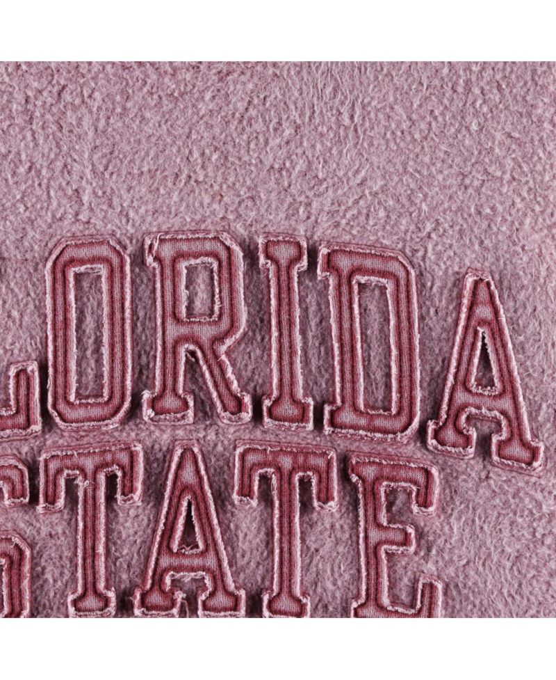 Women's Garnet Distressed Florida State Seminoles Ponchoville Pullover Sweatshirt