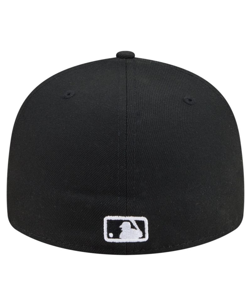 Men's Black San Diego Padres Americana Bald Eagle Pre-Curved 59FIFTY Fitted Hat