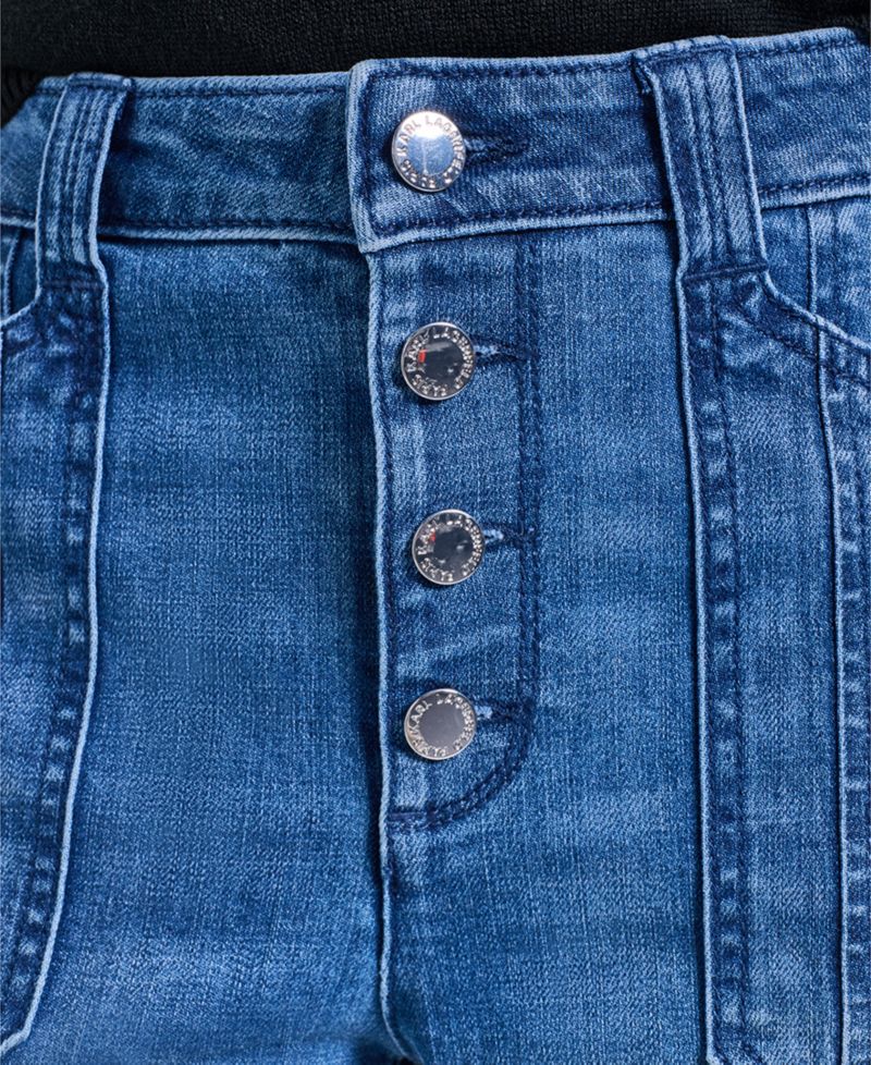 Petite Button-Fly Jeans