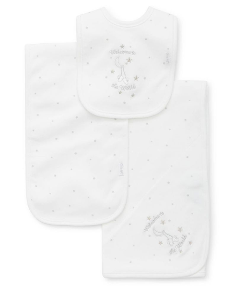 Baby Boys or Baby Girls Welcome To The World Cotton Gift Set, 6 Piece Set