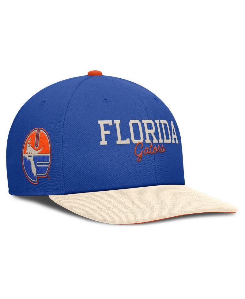 Men's Royal/Cream Florida Gators Pro Legacy Script Snapback Hat