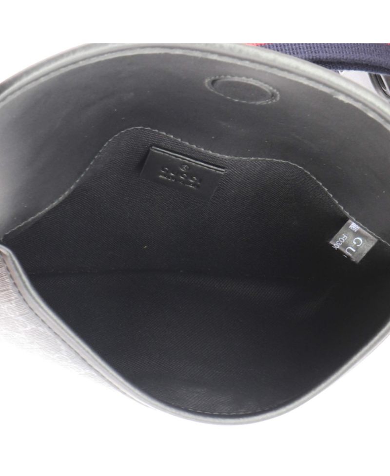 Web Flap Belt Bag GG Coated Canvas