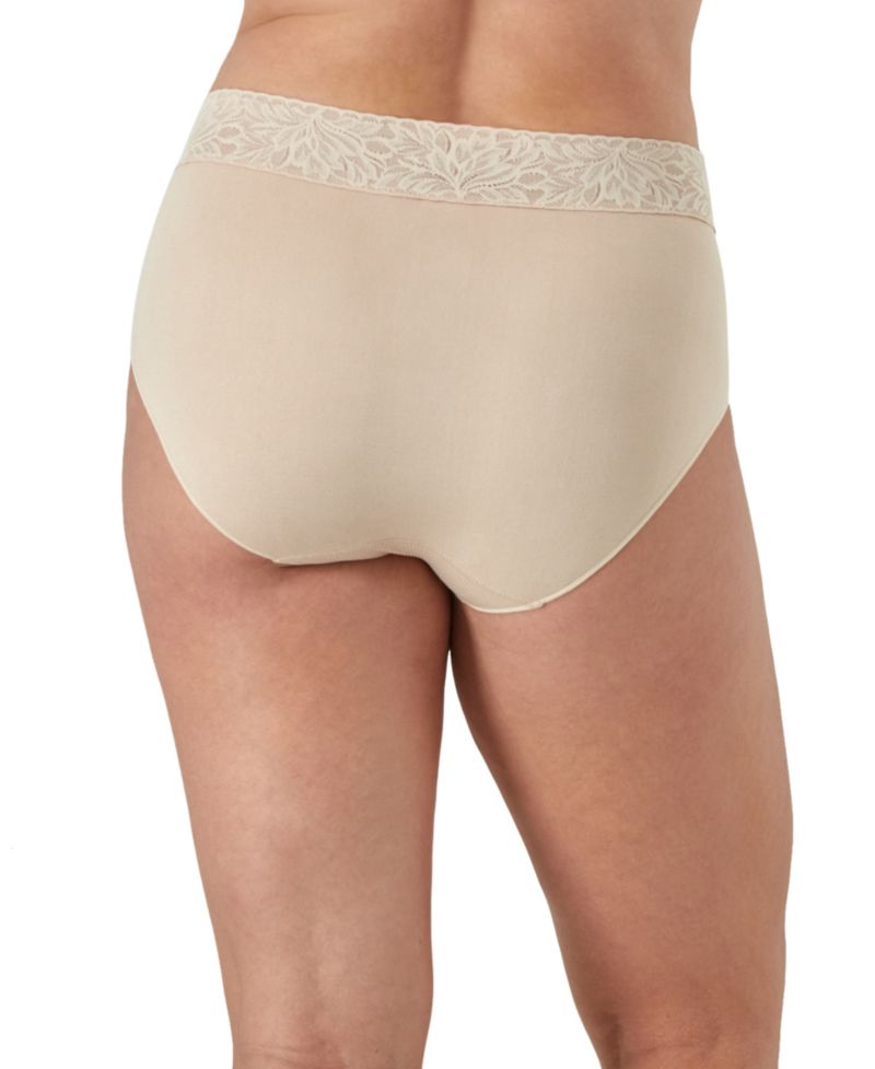 Women's Seamless Lace-Trim Brief Panties, 3-Pack, DFMLB3