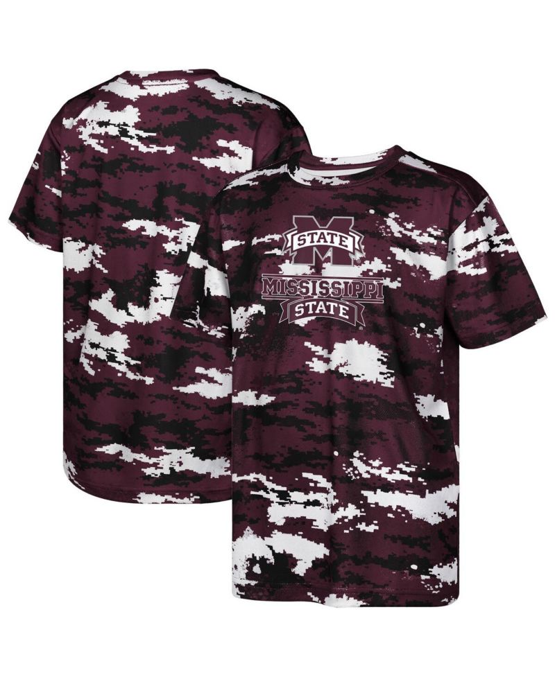 Big Boys and Girls Maroon Mississippi State Bulldogs Scrimmage T-Shirt