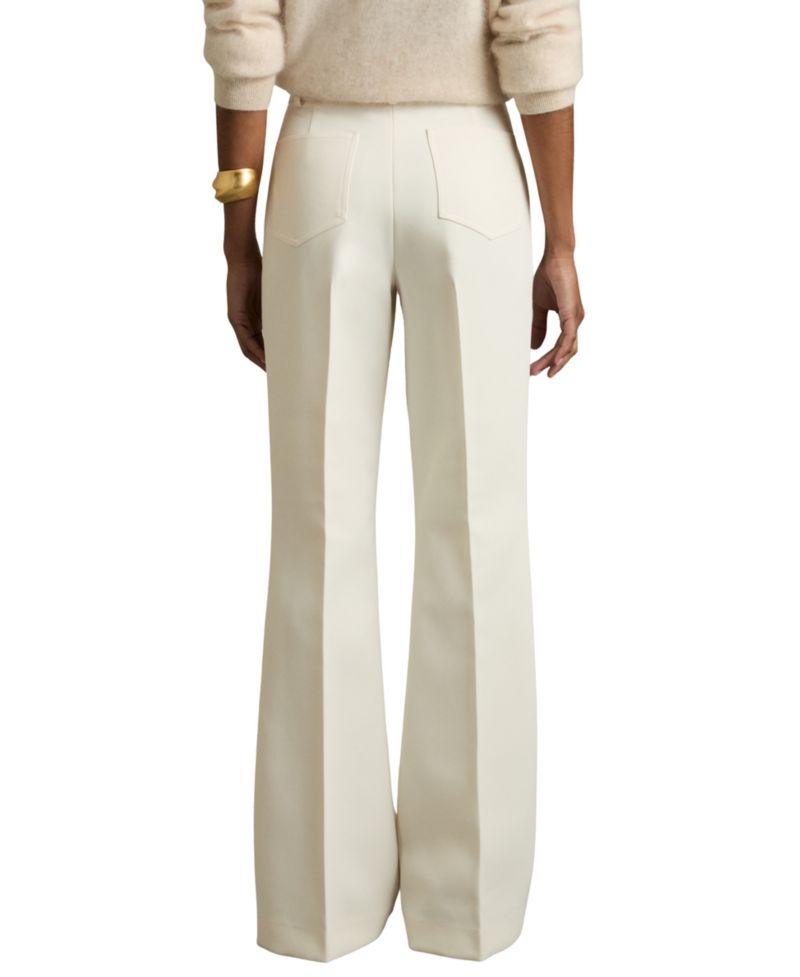 Women's Priya Twill Patch-Pocket Flared Pants