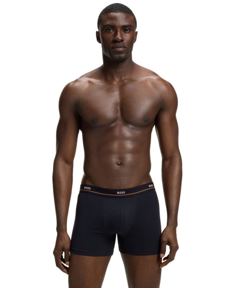 Men's 5-Pack Essential Stretch Cotton Boxer Briefs