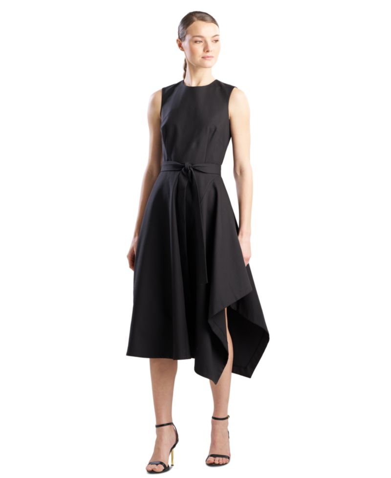 Women's Crew Neck Midi Dress
