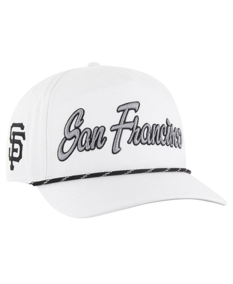 Men's White San Francisco Giants Overhand Speckle Hitch Rope Adjustable Hat