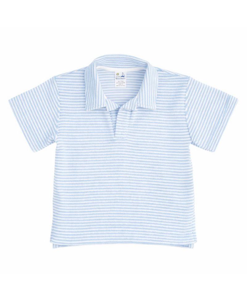 Little Boys Stripe Terry Polo