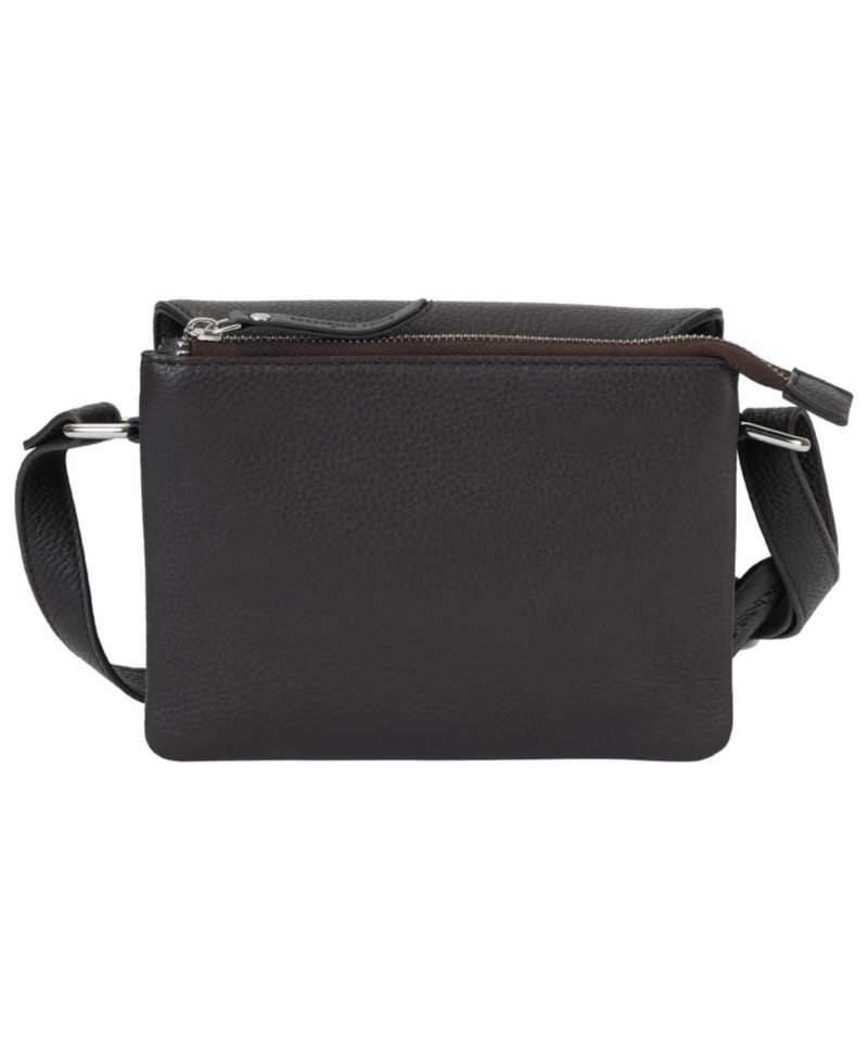 Pebble Leather Connie Crossbody Handbag
