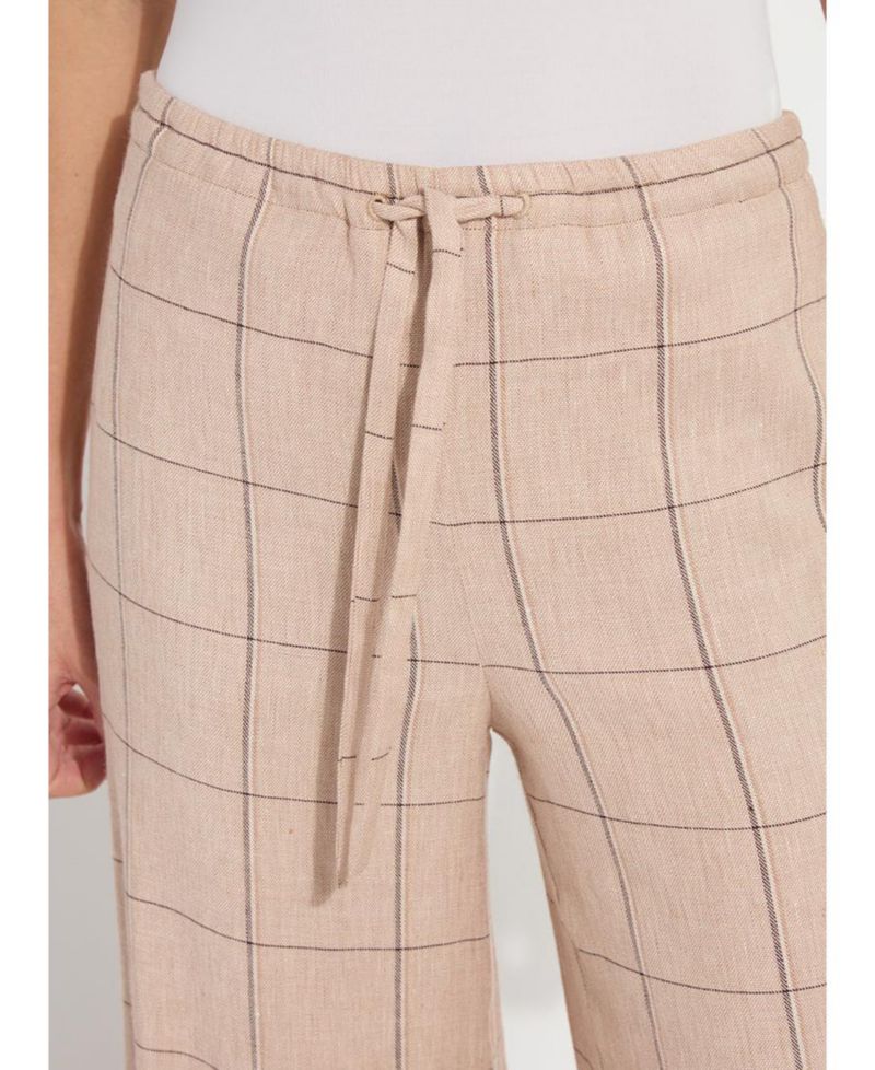 Women's Nixie Wide-Leg Linen-Blend Drawstring Pants