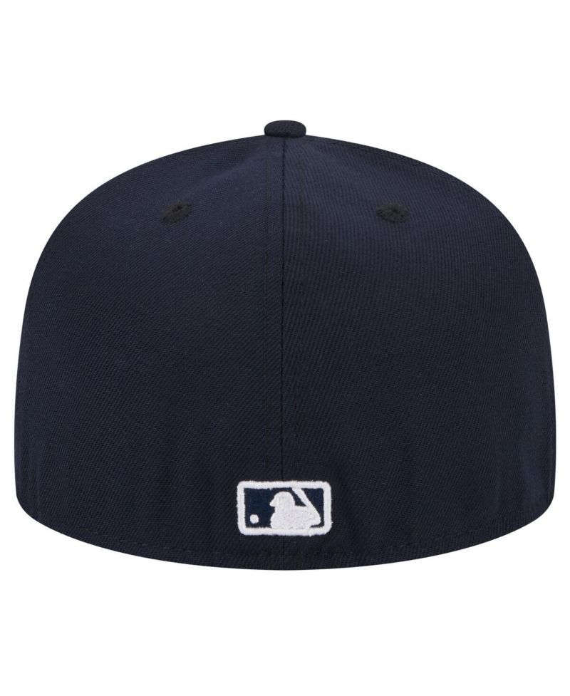 Men's Navy Miami Marlins White Logo 59Fifty Fitted Hat