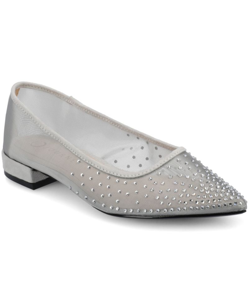Women's Gracelynn Embellished Mesh Ballet Flats
