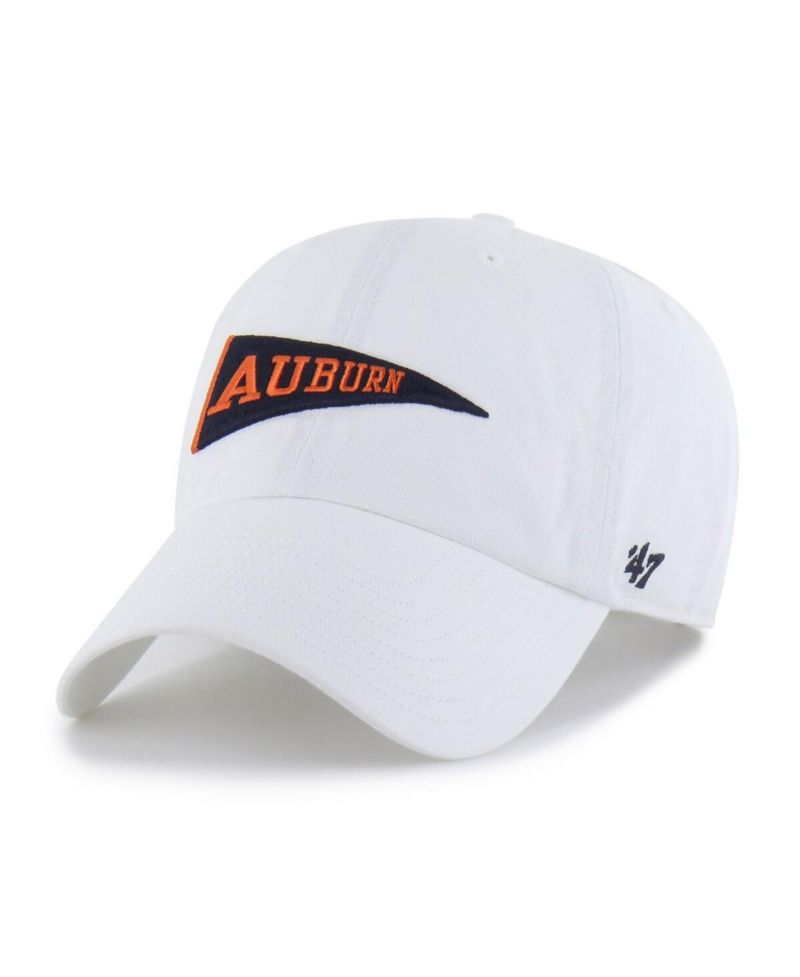 Men's White Auburn Tigers Vault Clean Up Adjustable Hat